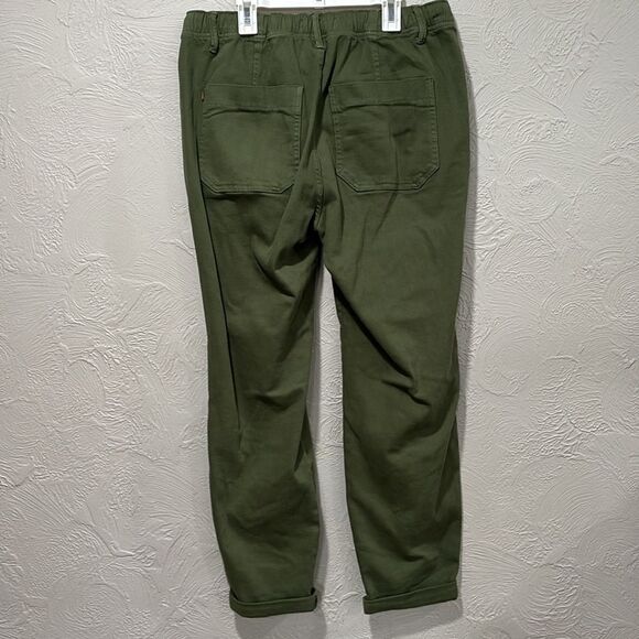 Judy Blue Olive Green High-Waisted Tie Front Womens Pants Size 11/30 - Picture 5 of 8